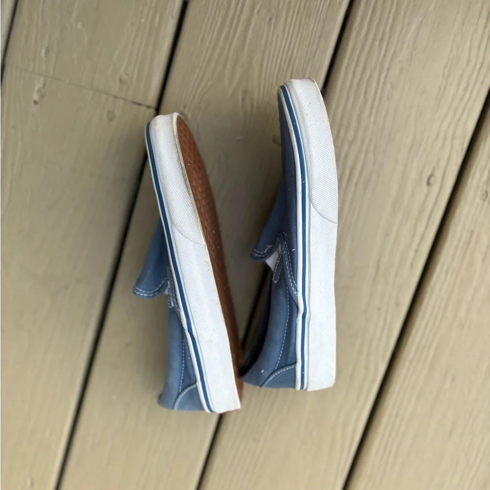 VANS Classic Woman’s Blue Slip-On Sneakers, Size: 8 - Picture 4 of 9